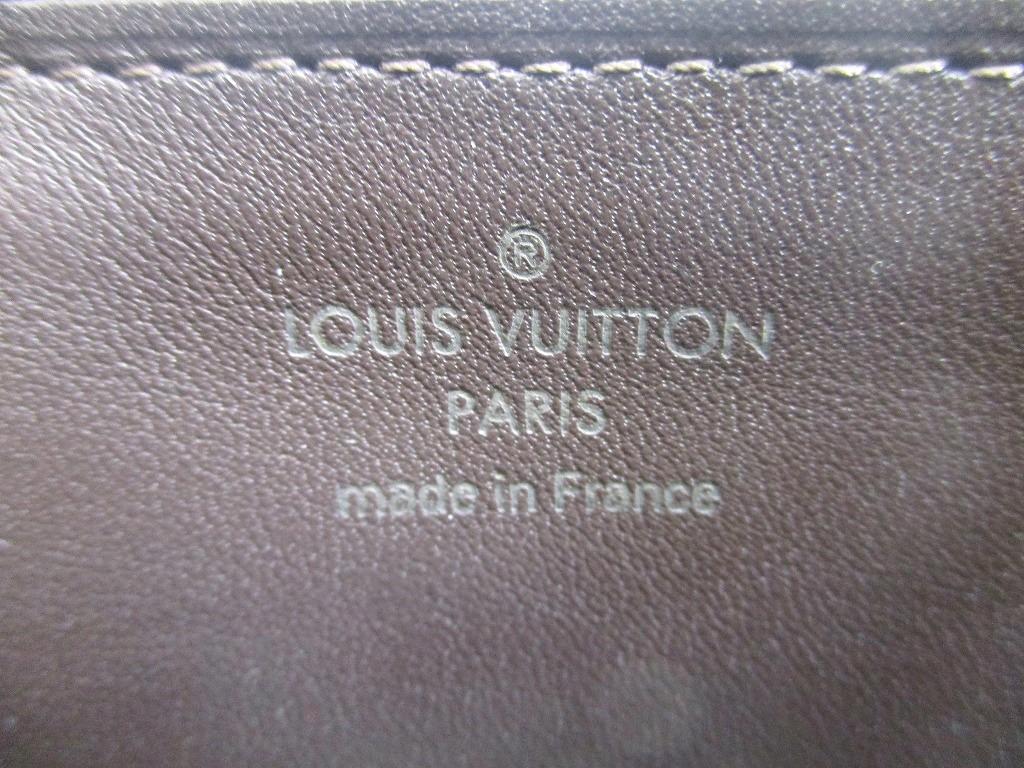 Autentisk LOUIS VUITTON Pebble Tourillon Lær Capucines Lommebok #a599 Oppusset