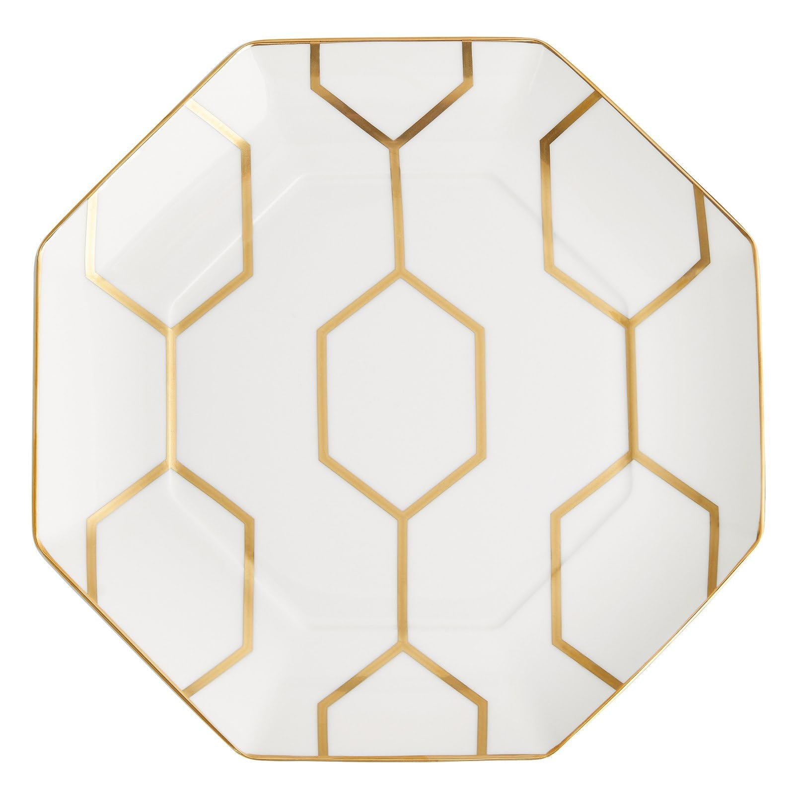 

[Officially Imported] Wedgwood Geo Gold Octagonal Plate, Approx. 23cm, Wedding Gift, 40007545