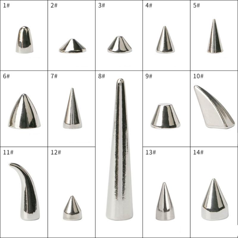 10Pcs Decorative Rivets Set Punk Style Nail Buckles Screw Mount Stud Rivets DIY Crafts PU Belt Shoes Clothing Spikes