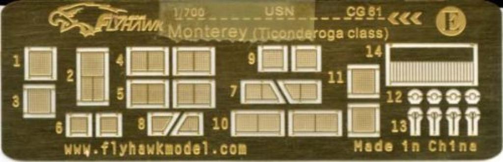 Flyhawk Model US Navy Ticonderoga Class Plastic Model Parts FLYFH700087 1/700 (for Dragon)