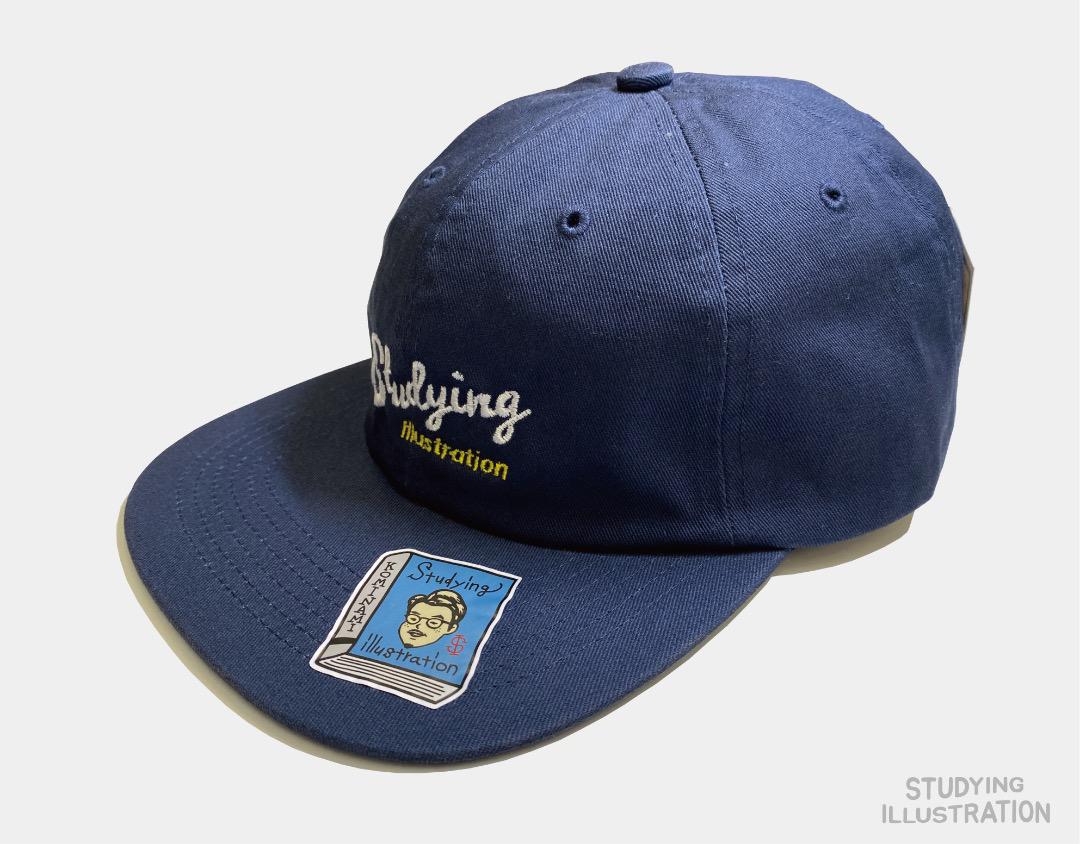 

[USED] Studying Illustration Flat Visor Cap Navy
