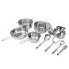 Cookware Set Stainless Steel Rustproof Stick Proof Thickened Pots Pans Set for Home Kitchen Restaura