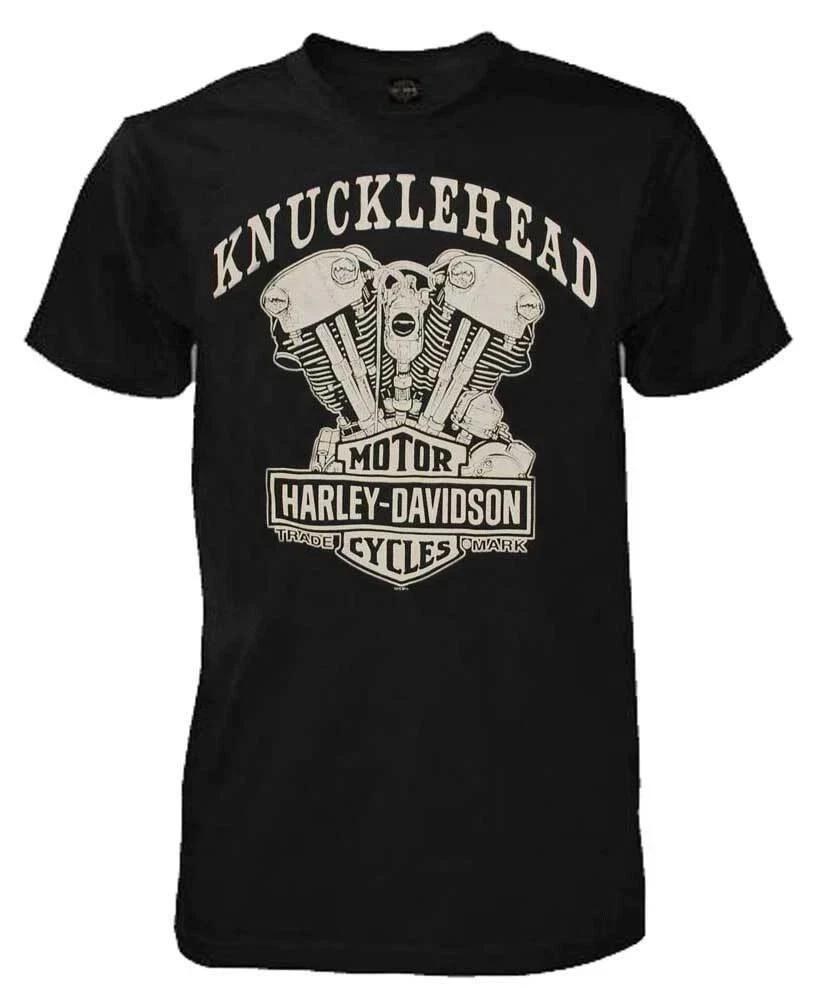 Biker Eagle Graphic T-Shirt Men Black Short Sleeve Cotton Tee 2XL