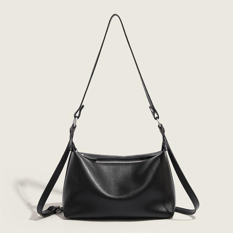 Ielgy PU Soft Leather Commuter Shoulder Tote Bag Solid Color Large Capacity Cross-body Female Bag