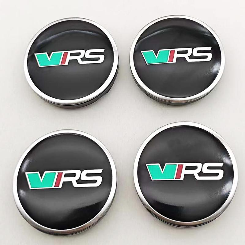 4 Stück 56mm Auto Styling Radnabendeckel Logo VRS Felgenabdeckung Abzeichen Emblem Für Skoda Rapid Octavia RS Kodiaq Fabia Zubehör