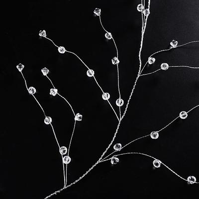 DIY Acrylic Crystal Beads Transparent Droprain Curtain Garland String Branch Diamond Beaded Wedding Decoration