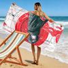 Red and Black Anime Character Towel Beach Towel Quick-drying for Travel Outdoor Sports Jogging Beach and Swimming