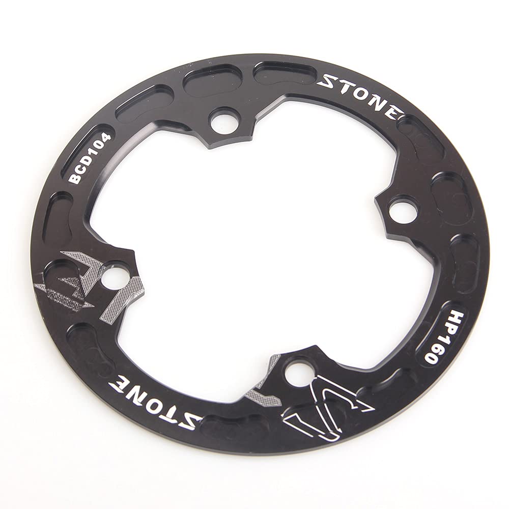 

Stone MTB Bicycle Bash Chain Guard BCD104 150mm 160mm Chainring Guard Black HP160mm 30T-36T