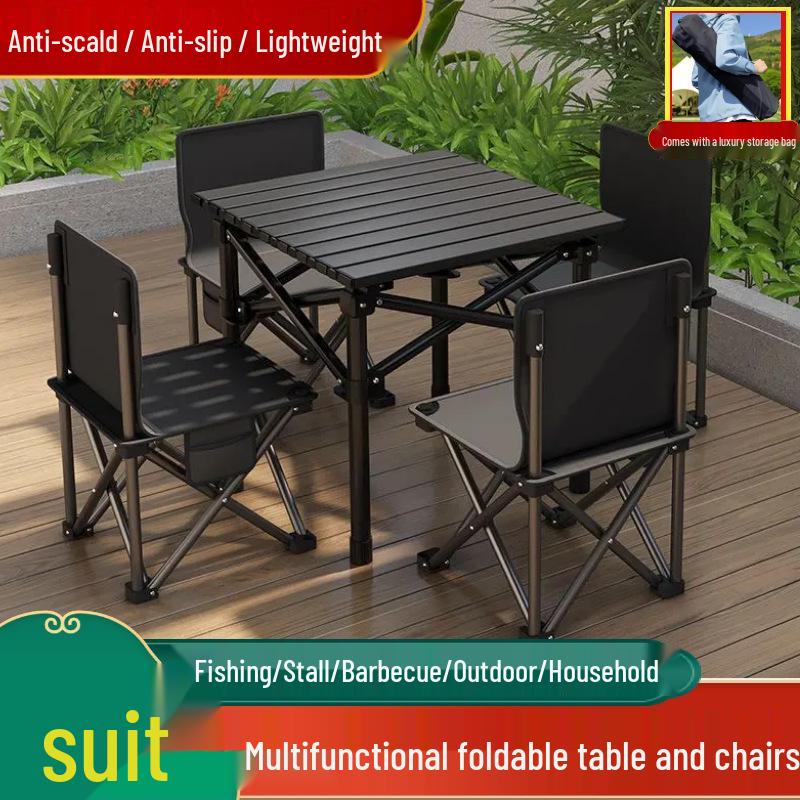 Portable Folding Table & Chair Set for Camping, Picnic, and More - Lightweight & Multi-Purpose