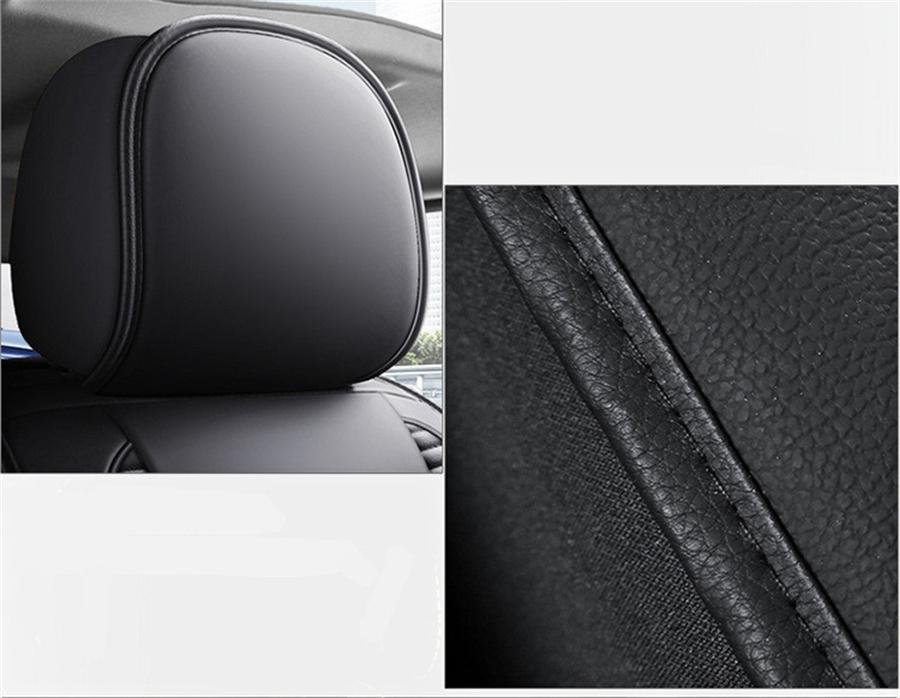 Luxury PU Leather car Cushion Seat Covers Car-styling Full Front+rear Cushion 5-Seats With the Neck Lumbar Pillows