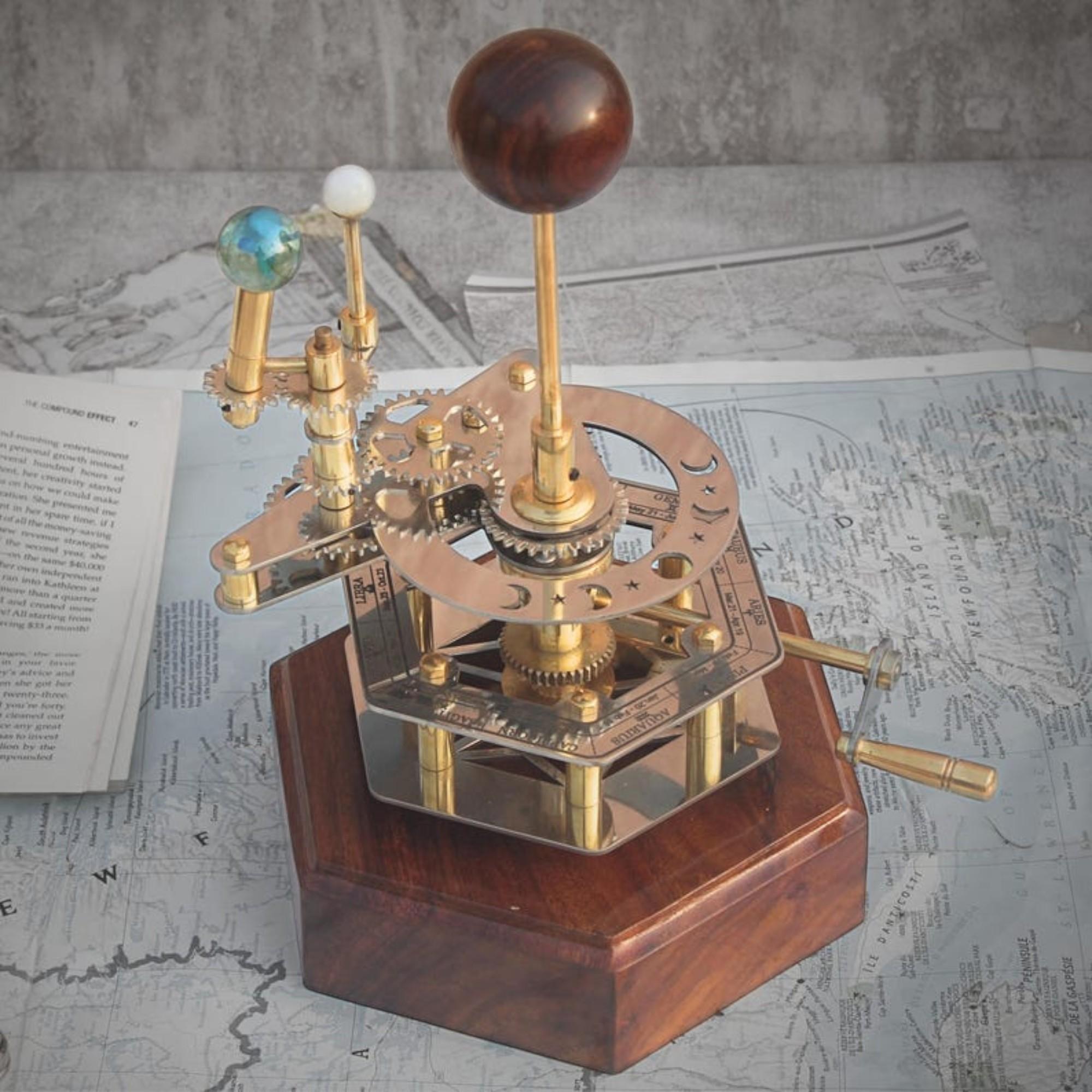 

Orrery Роскошный домашний декор Модель солнечной системы Идеальный подарок на новоселье, Подарок для мужа, теллурион, Элегантный функциональный шедевр декора