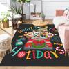 1Pc Christmas Car Adventure Rug Office Carpet Indoor Outdoor Doormat Nonslip Soft And Comfortable Living Room Christmas Halloween Gift D91871