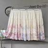 Elegante Franse Platteland Bloemen A-lijn Patchwork Rok voor Dames - Hoge Taille, Slankmakend en Retro Stijl