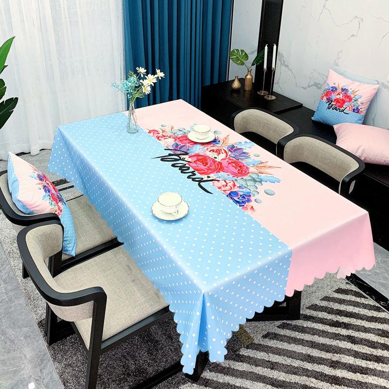 Față de masă în stil minimalist, artă din țesătură, impermeabilă, rezistentă la ulei, lavabilă, măsuță de cafea de uz casnic Față de masă dreptunghiulară