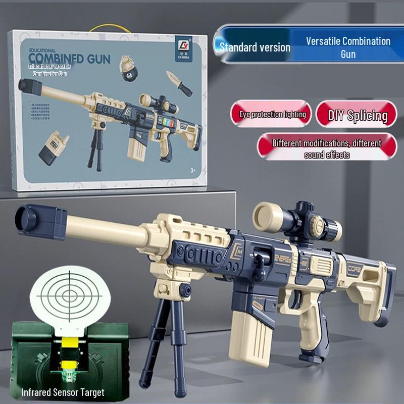DIY Magnetic Gun Kit with Sound & Light for Kids Ages 3-6 - Educational Toy & Gift