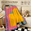 Artist SStefhany Y Lozanoo Throw Warm Soft Flannel Blanket Multiuse for Sofa Bed Camping Travel Nap