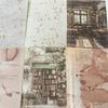 Ta Merry Collage Assorted Flake Design Planner Material Paper Large Retro Background Lots of Cute Vintage Coffee Stickers, Materials, Paper, Stickers,