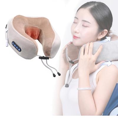 High Quality U-Shaped Electric Massager Pillow Multifunctional Home And Travel Neck Vibrator Kneading Function