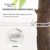 Foldable Windproof Indoor/Outdoor No-Drill Clothesline for Drying and Hanging Quilts