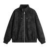 New suede PU leather jacket American retro men's stand-up collar leather jacket top