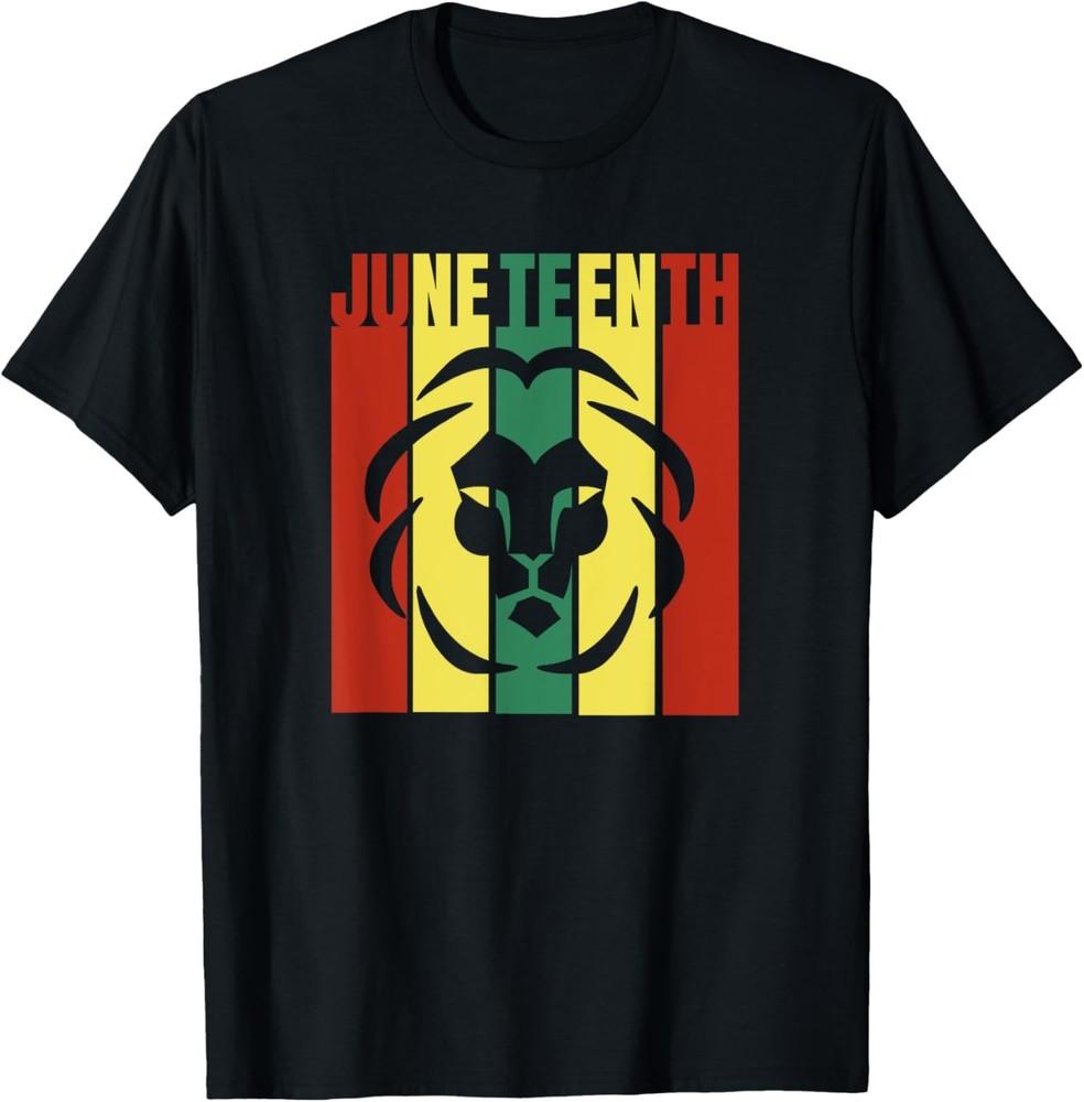 

Juneteenth ShirtCelebrate Juneteenth Lion T-Shirt Unisex T-Shirt M