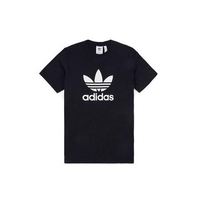 Originals Tricou cu Mânecă Scurtă Respirabil cu Imprimeu Logo Trefoil cu Litere Bărbați Topuri Negru CW0709