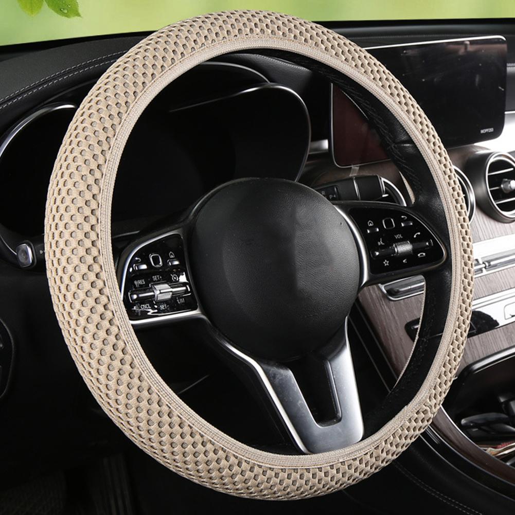 Car Universal Steering Wheel Cover Prevent Hand Sweat Inner No Steering Elastic Handle Comforta J1D4