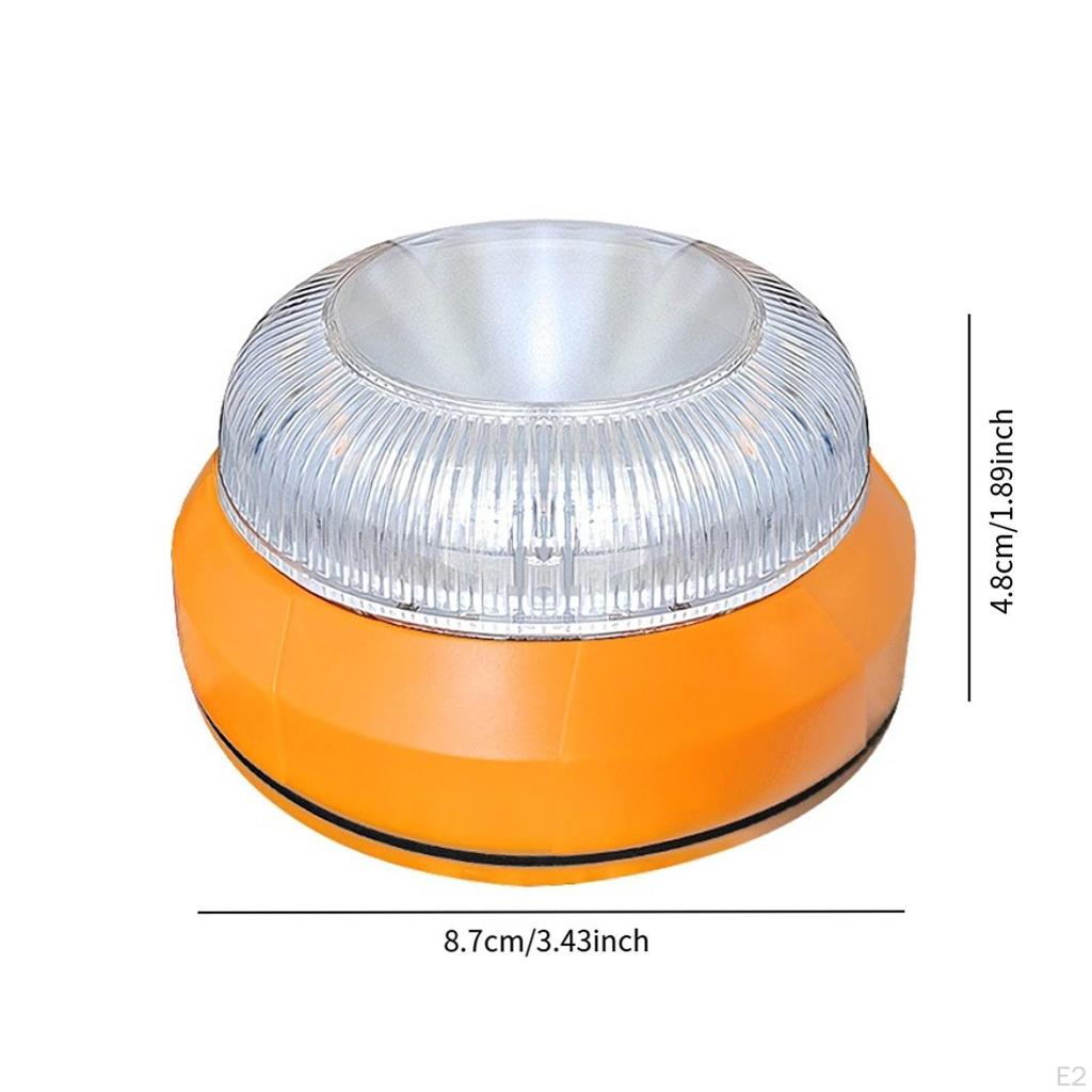 Warning Light Emergency,with Base Sturdy Lightweight Compact Roadside for Outdoor Traffic Car
