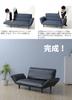 Cellutane Sofa Cover, Wa-Raku No Goku, 2-Seater, Denim-Style Ash Gray, D01f-606GRY