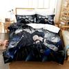 Set Biancheria da Letto Black Butler Kuroshitsuji 2/3 Pezzi Copripiumino Sebastian Ciel Cartone Animato Biancheria da Letto per Bambini Adulti Camera da Letto