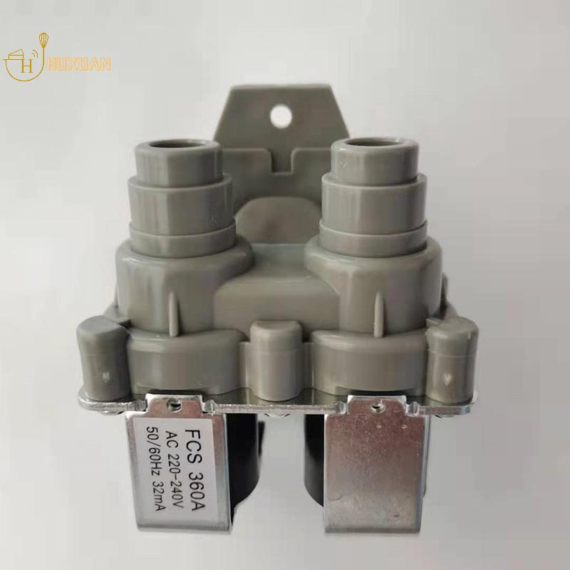Universal Double-head Water Inlet Valve, Automatic Washing Machine Double Coarse Mouth Solenoid Valve