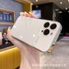 Applicable to iPhone11promax electroplated glass mobile phone case large window Apple 11 simple solid color all-inclusive sheath