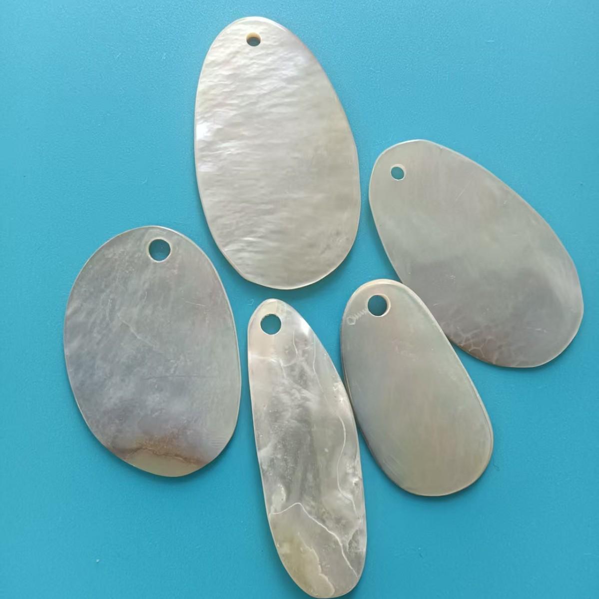 Белый перламутровый кулон в форме груши для DIY, веерообразный, с неровным дизайном. mm