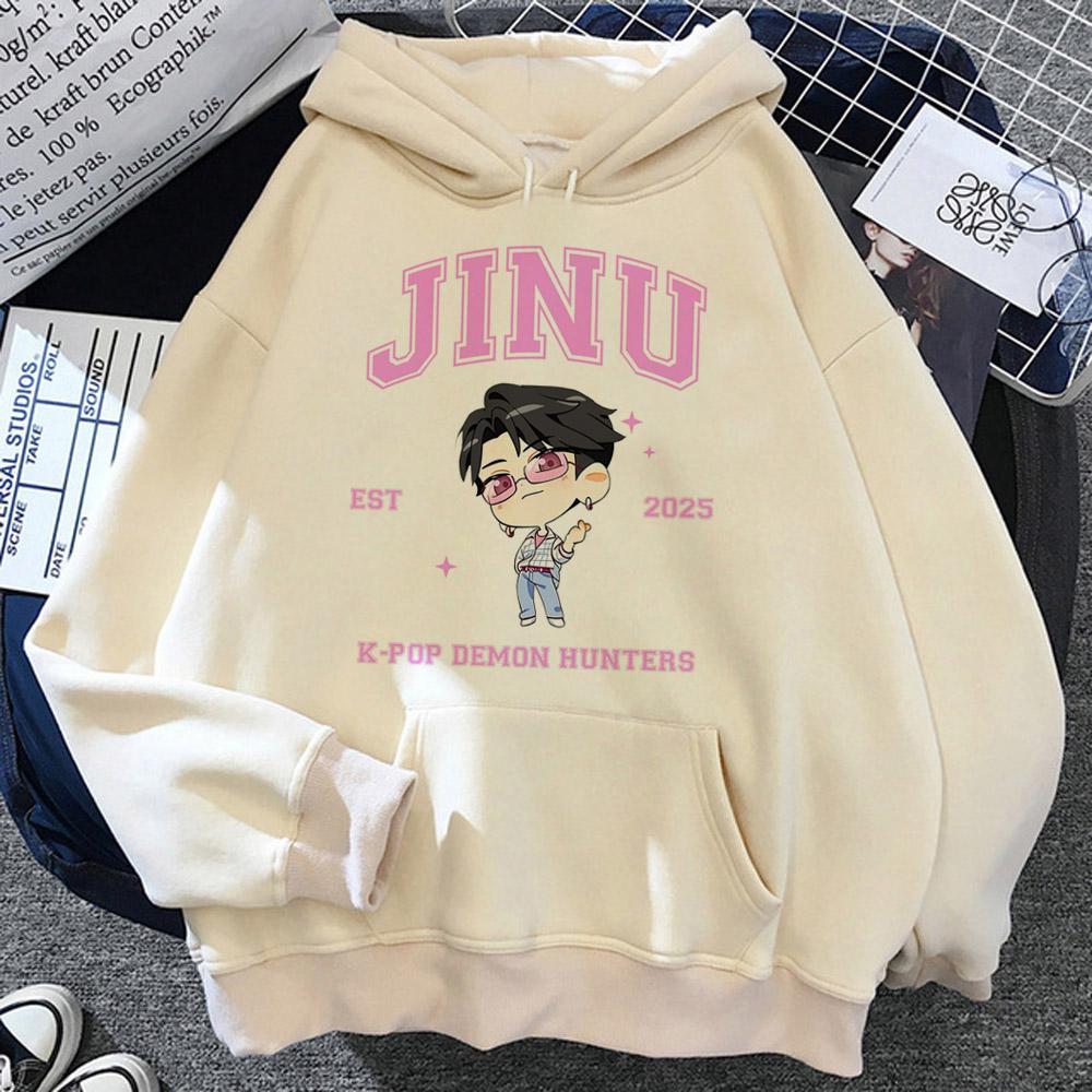 KPop Demon Hunters Hoodies Men Women Anime Cartoon Fashion Streetwear Pullovers Cartoon Sweatshirt