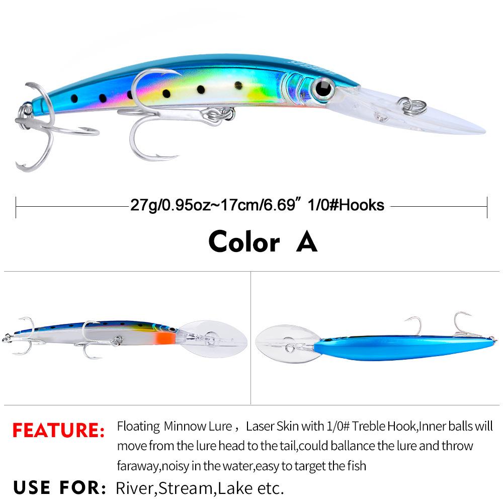 Outdoor fishing Minnow hard bait 17cm/27g lures