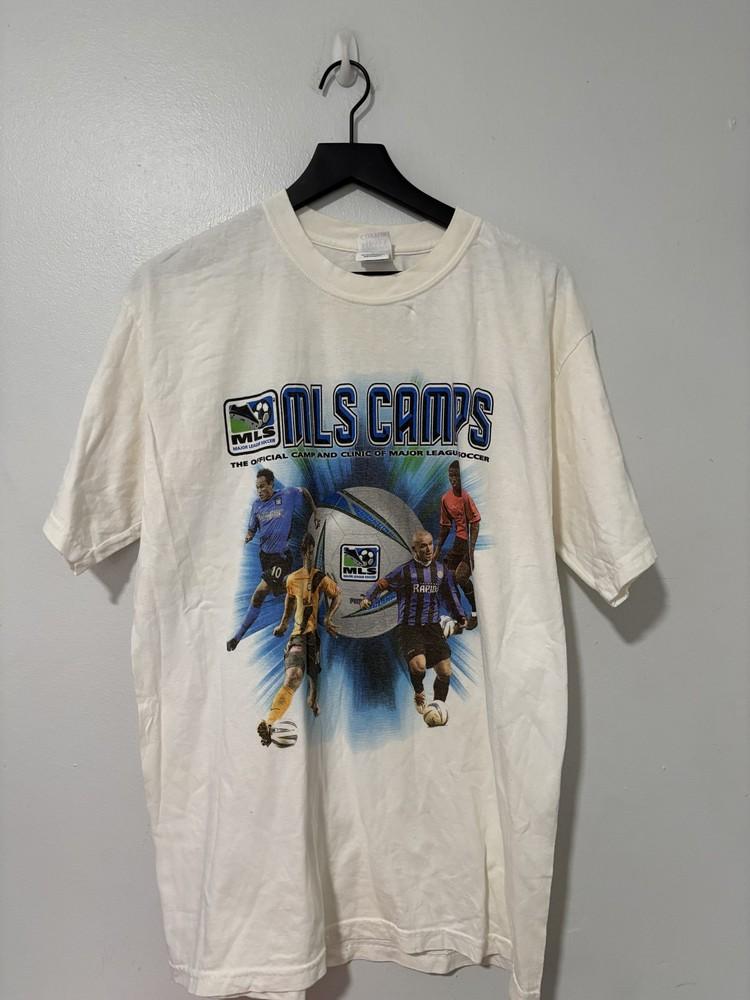 Vintage Major League Soccer Shirt Mens Large MLS Camps Soccer Tee 2004 2000s Unisex T-Shirt S