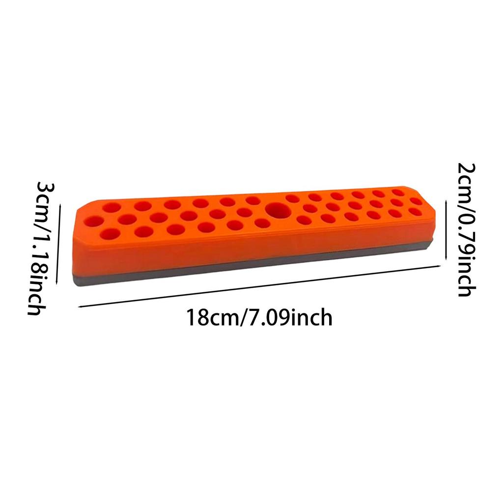 Classification Hex Bit Holder, with Magnetic Base, Storage Shelf, Screwdriver Bit Organizer for Workspace, Office