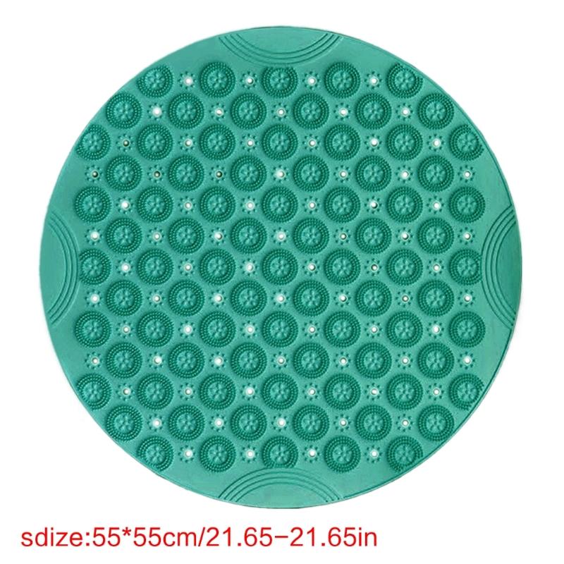 Duschmatte Badematte, Runde Antirutsch-Oberfläche Mit Saugnäpfen und Abflusslöchern