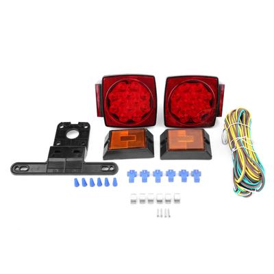 12V LED Submersible Square Tail Light Kit Trailer Stop Brake Boat Marine Under 80