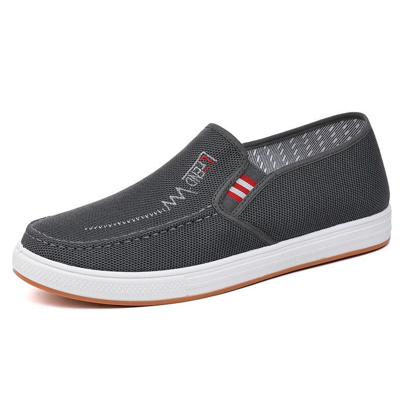Scarpe in Tessuto Antiscivolo Scarpe da Skateboard da Uomo Scarpe in Tela Leggere Traspiranti Scarpe Comode da Lavoro