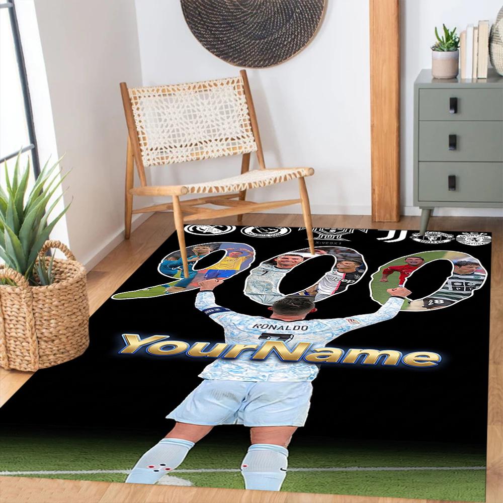 Cristiano Ronaldo 18 Customized Name Floor Mat Perfect for Dormitory Game Room Entryway Outdoor Antislip Carpet Office home decor Wedding Party Gift