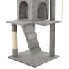 Cat Tree with Sisal Scratching Posts 120 cm Grey