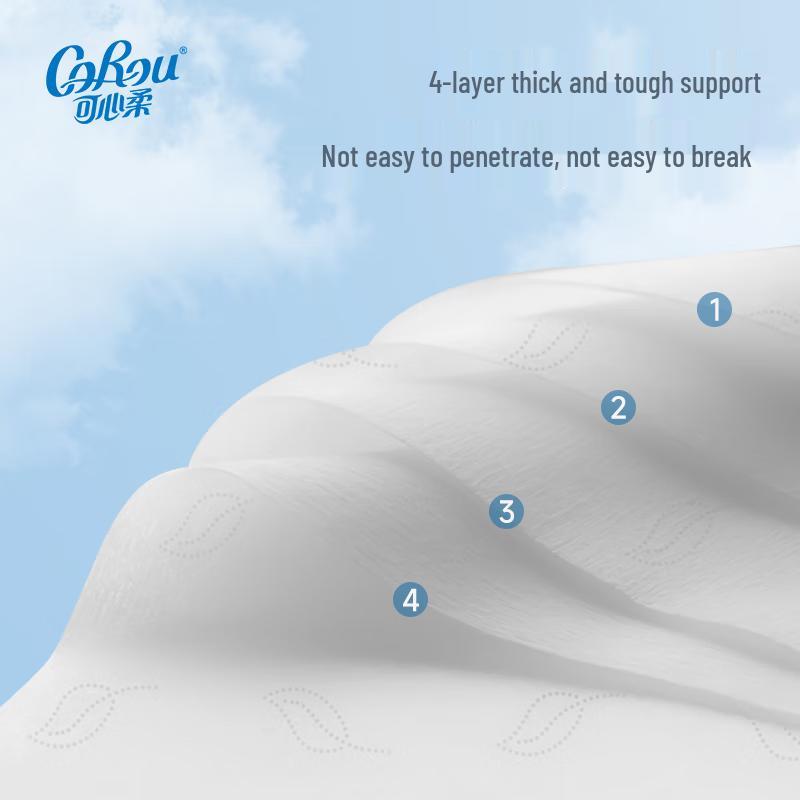 COROU 4-Ply Lotion Infused Toilet Paper Rolls