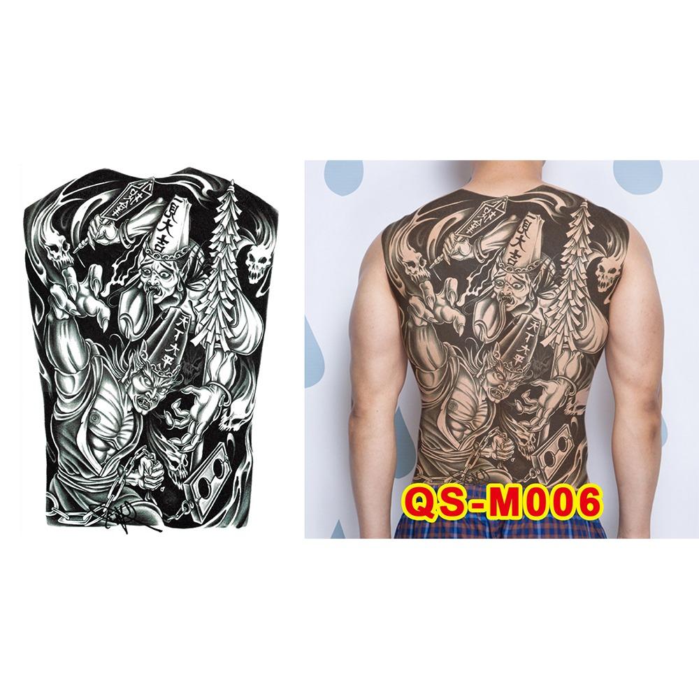 Water Transfer Printing Full Back Tattoo Sticker Buddha Pattern Full Back Temporary Tattoos  Unisex