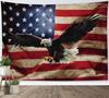 Arazzo Bandiera Americana da Appendere alla Parete Aquila Calva su Bandiera USA Vintage a Stelle e Strisce Arazzo per Camera da Letto Arte da Parete Bandiera Americana