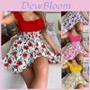 Urban Style Sleeveless Polyester Collage Womens Summer Dress With Pleated Skirt For Casual Wear