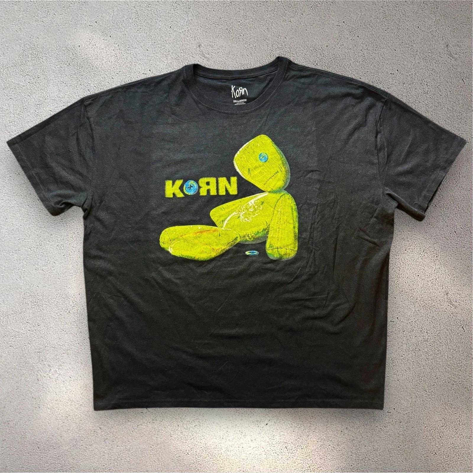 Korn Issues Voodoo Doll Graphic T- Shirt Mens 2XL Black Nu Metal Band Tee S