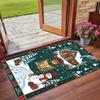 Christmas Printed Square Area Rug Soft Non Slip Floor Carpet For Bedroom Holiday Gift