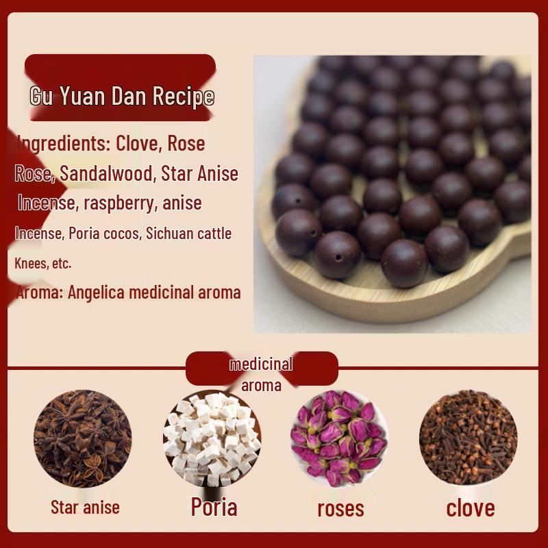 Handmade Ancient Method Incense Bead Bracelet [Advanced Solid Essence Formula] 8MM (1 bead)
