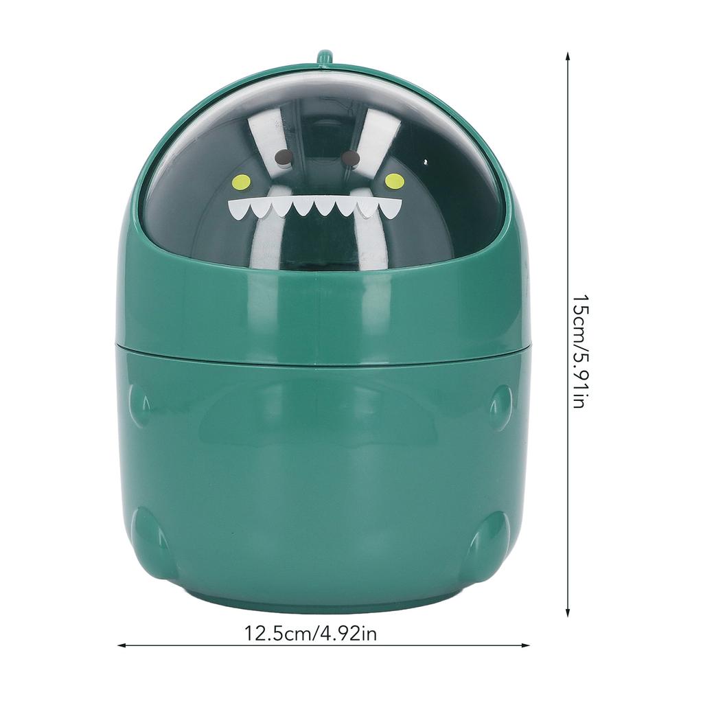 Desktop Trash Can Baby Dinosaur   Large Mouth Detachable Design Nonslip Bottom   Plastic   Trash Can